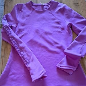 Under Armour Women's Purple Fitted Long Sleeve ColdGear Top Size Small